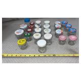 Small Glass Jars with lids, Various sizes