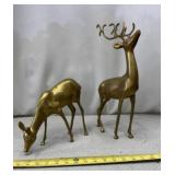 Vtg Brass Deer
