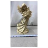 Holy Angel Clouds Lyre Harp Player resin