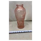 Indiana Pink Glass Pheasant on Branch Flower