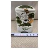 Japanese porcelain stacking boxes decorated with