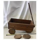 Rustic Wood Doll Wagon