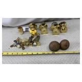 Antique vernacular style door knobs and polished
