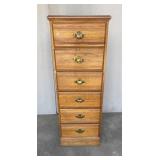 Vtg 6-drawer lingerie chest made of wood with