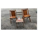 Fold up Wooden Chairs