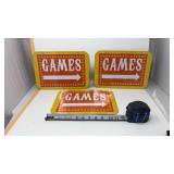 Metal Games Signs