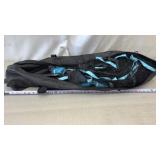 Portable pickleball net system packed inside a