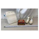 Tote w/ lid with Converse Tennis Shoes, Kiwi Shoe