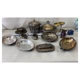 Vtg Silver Plate Dishes