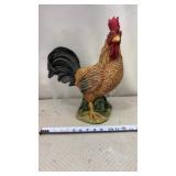 Lg Resin Barn Rooster Chicken Farm Multicolor