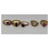 RS Covenant 18 Kt Gold Plated Dress Ring, and