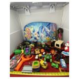 Surf Board, Renegade Jeep with All Toys in Booth.