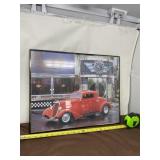 Altamont Speedway Hot Rod Framed Print Measures