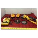 Dewalt Battery Grinder, Batteries, Charger and
