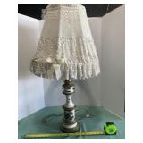 33 inch Lamp with Fancy Work Shade