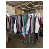 Two Clothing Racks on Wheels