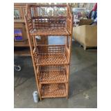 Wicker Shelf 44.5 Inches Tall.