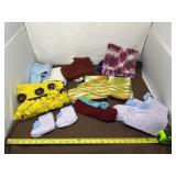 Knitted Scarves and Booties