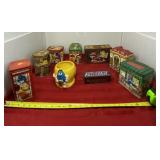 M & M Tins and Candy Dish