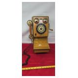 Thomas Crosley Wood Antique Wall Phone
