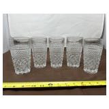 5 Anchor Hawking Drinking Glasses
