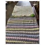 Two Crochet Baby Blankets Measures 32 x 32