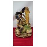Ceramic Statue Native American Figure