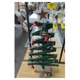Cardinal Christmas Wooden Tree