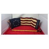 Tri-Fold American Flag Sign