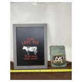 Cow Hanging Signs.