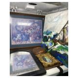 Canvas Painting, Mock Framed Print, Two Mirrors