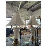Two White Lamps