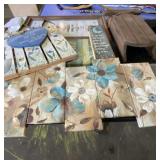 Wood Shelves, Wood Sled, Signs and Picture Album