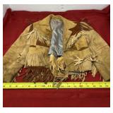 Jo-o-Kay Leather Fringe Small Coat with
