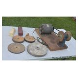 Bench Top Buffer and Buffing Wheels and Compound