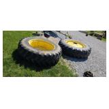 John Deere Rear Tractor Tires with Rims 18.4-38