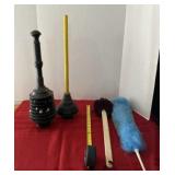 Toilet Plungers, Duster and Shower Scrub Brush