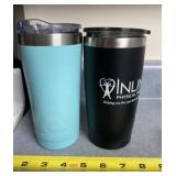 Two Travel Cups with Lids