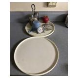 Two Plastic Lazy Susanï¿½s, Timer, Strainer Temp