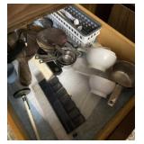 Contents of Drawer Measuring Cups, Thermometer