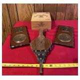 Caribbean Wood Box, Thermometers and a Bellow