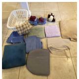 Seat Cushions, Blankets, Wash Cloths, Teddy Bear
