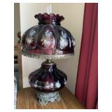 Amethyst Hurricane Lamp 24 inches Tall