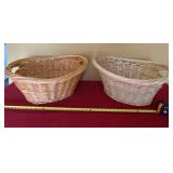 Two Woven Carry Baskets
