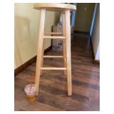 Wood Stool Measures 29 inches Tall