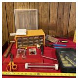 Organizer Bin, Tool Set, Pry Bar and Everything