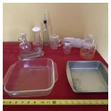 Pyrex Casserole Glass Dish, Aluminum Pan,