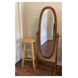 17 x 47 Tall Wood Flip Mirror and 29 inch Tall