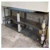 Two Steel Shelves Each Measures 36"x 15"x36"