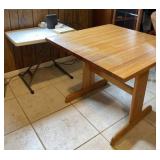 Wood Table 36"x 46" x 30" White Folding Table